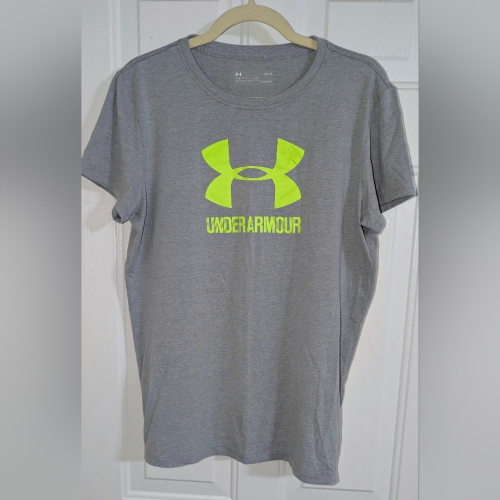 Under Armour Women's Heather Gray T - Sz L